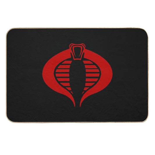 Gi Joe Cobra Enemy Logo  Repositionable Bath Mat