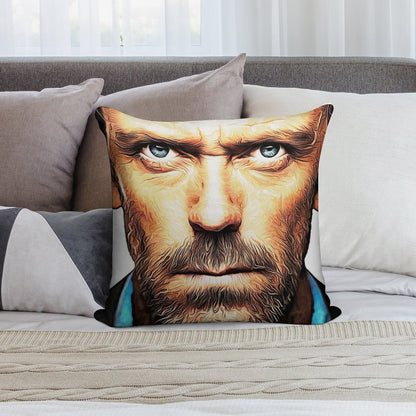 Dr. House Soft High-Density Material Throw Pillow