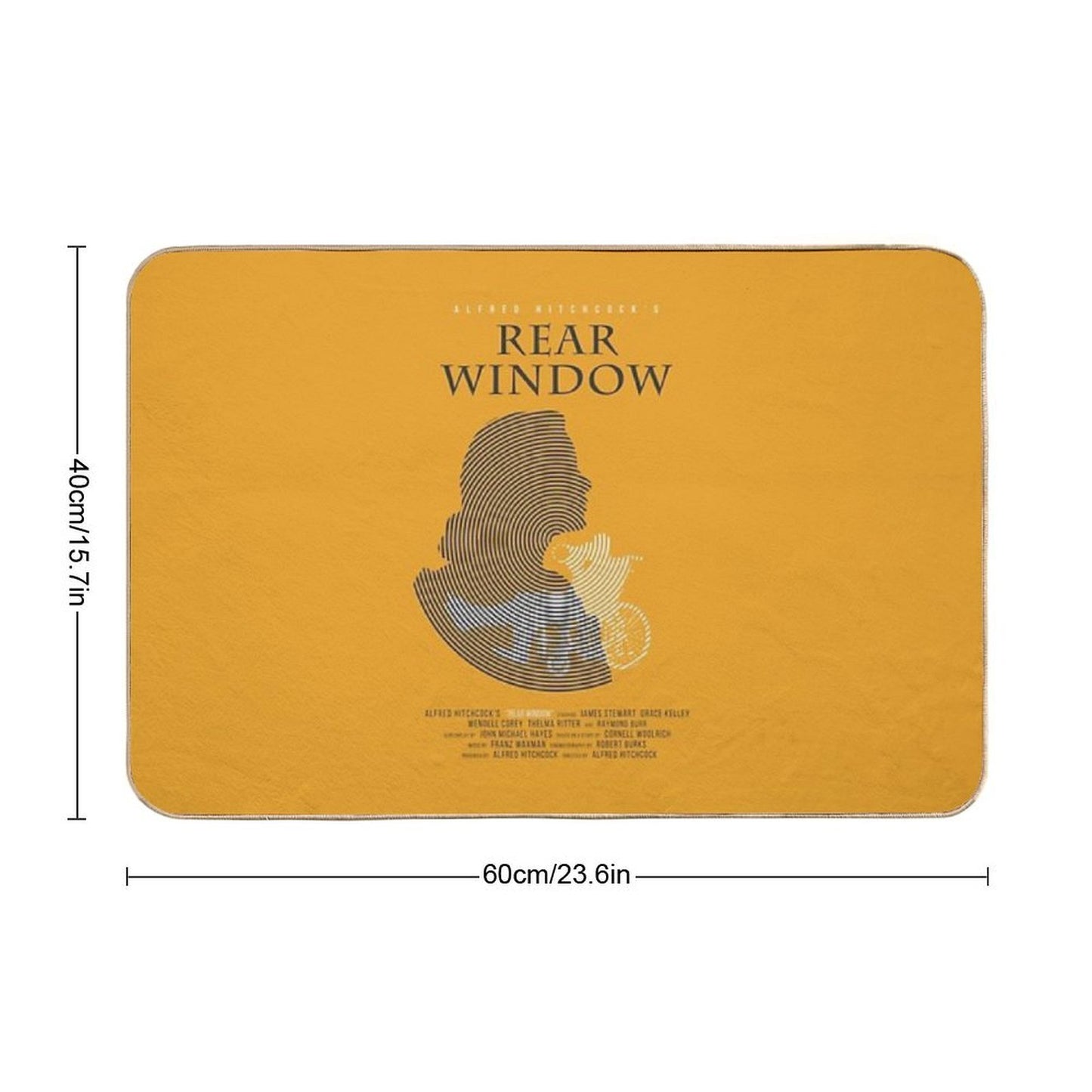 Alfred Hitchcock Rear Window  Anti-Trip Bath Mat