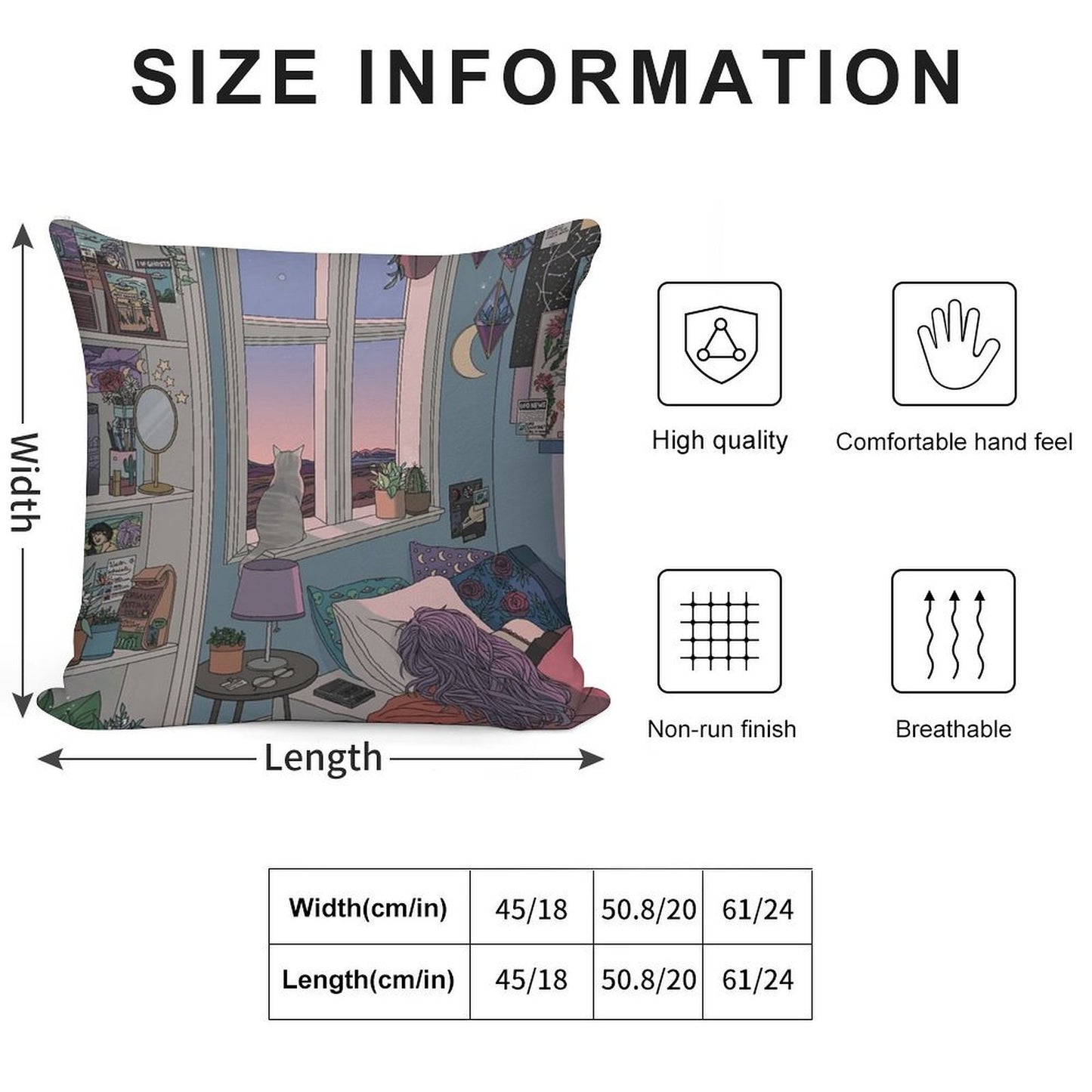 Early Morning Soft High-Density Material Throw Pillow