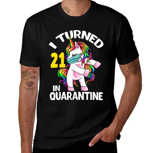 I Turned 21 In Quarantine Flossing Unicorn 21st Birthday  Breathable T-Shirt