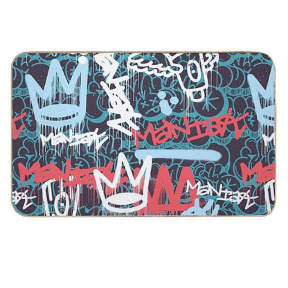 Maniak Tag & Throwie Patterned Print  Odorless Bath Mat
