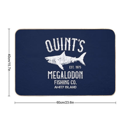 Quint's Megalodon Shark Fishing - The Meg  Dirt-Trapping Bath Mat