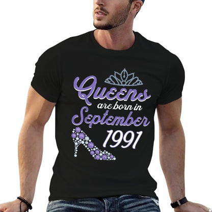 30 Years Old Bday September 1991 30Th Birthday Women  Classic T-Shirt