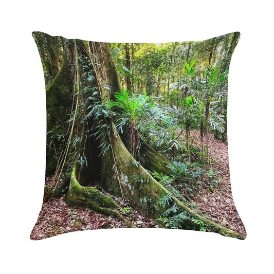 Exploring Rainforest Trees Soft Decorative Cover Throw Pillow