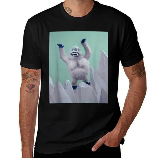 Funny Retro TVs Retro Abominable Snowman - Black Unisex-Adults Classic Fit Christmas - Small  Polyester Blend T-Shirt