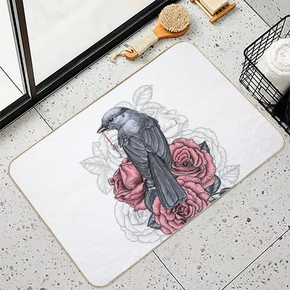 The Bird with The Silver Key  High-Traffic Bath Mat