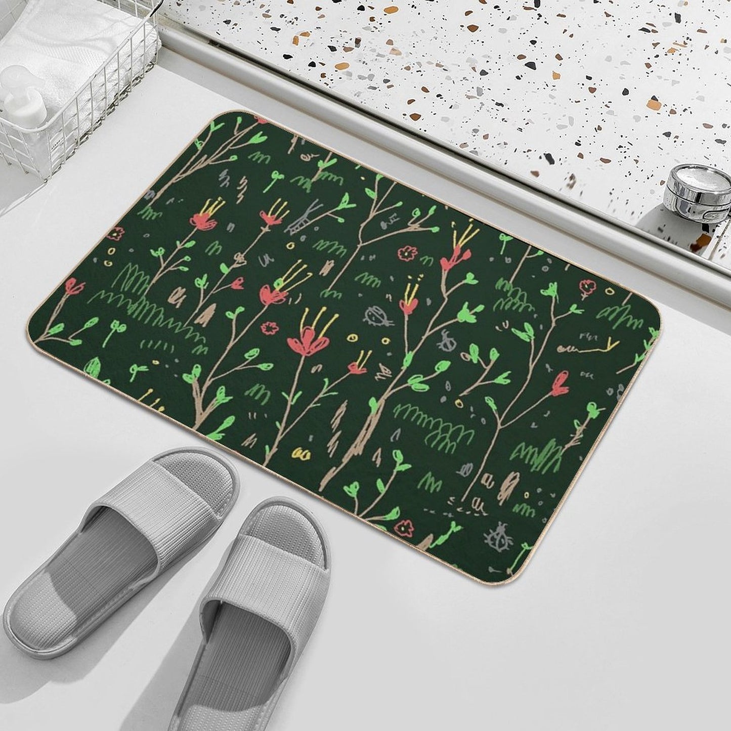 Woodland Floor  Rapid-Drying Bath Mat