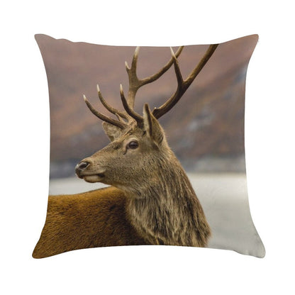 Autumnal Stag Soft Warmth Comfort Throw Pillow