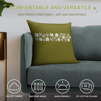 Vintage Pyrex Spring Blossom White Design Soft Ultra-Soft Texture Throw Pillow