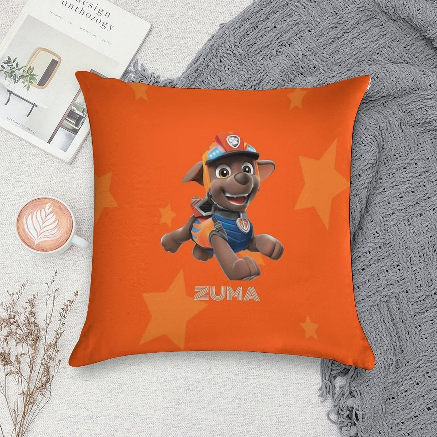 Paw Patrol Zuma Soft Reinforced Edging Throw Pillow
