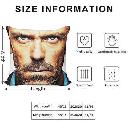 Dr. House Soft High-Density Material Throw Pillow