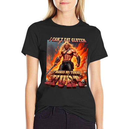 I Cant Eat Gluten, Oddly Specific Cursed Meme Comfortable T-Shirt