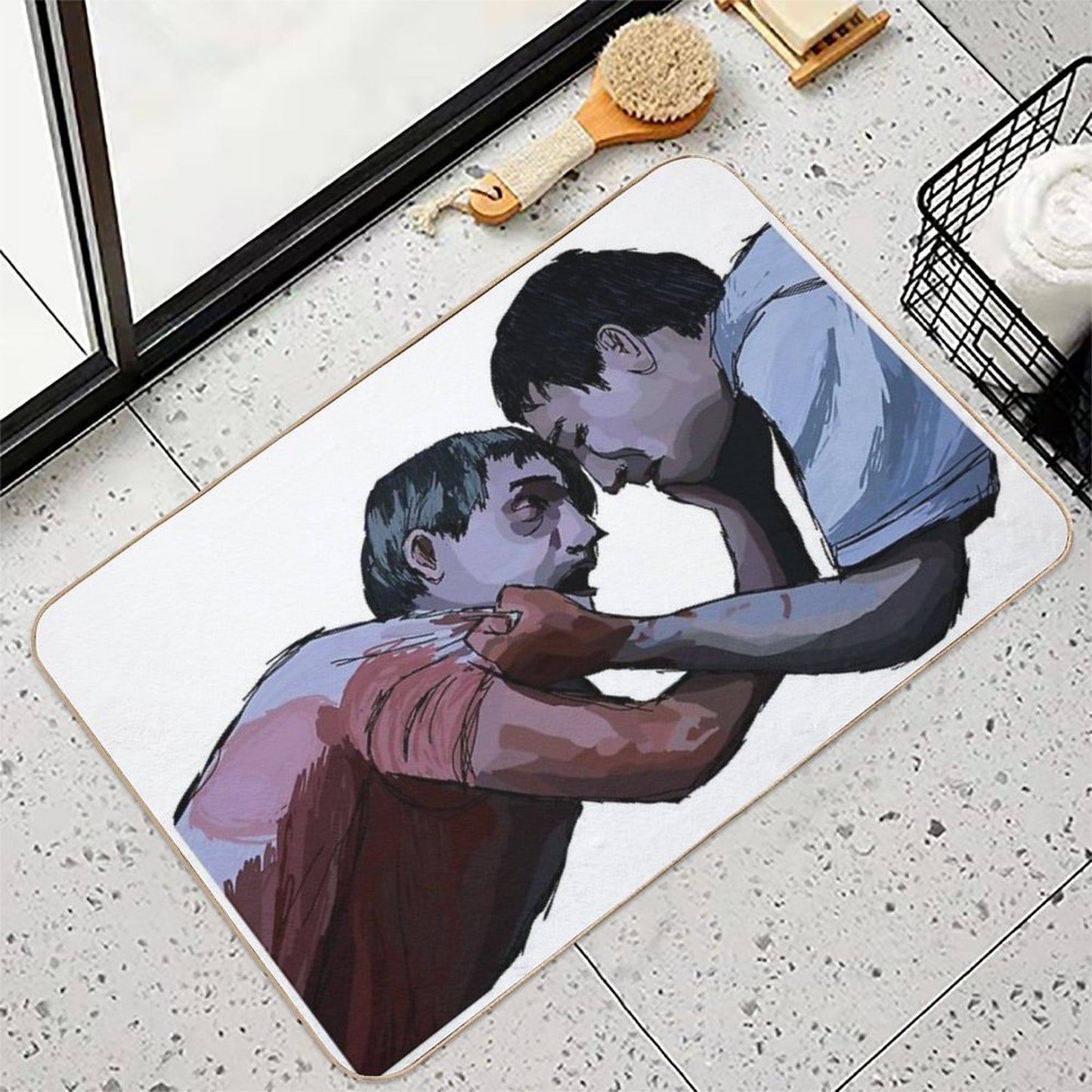 Love Scene - Saw (2004) Transparent  Slip-Resistant Bath Mat