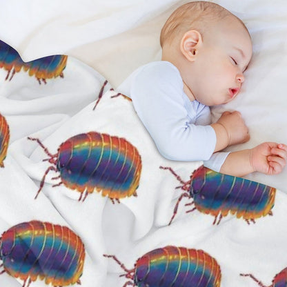 Woodlouse Machine-washable Throw Blanket