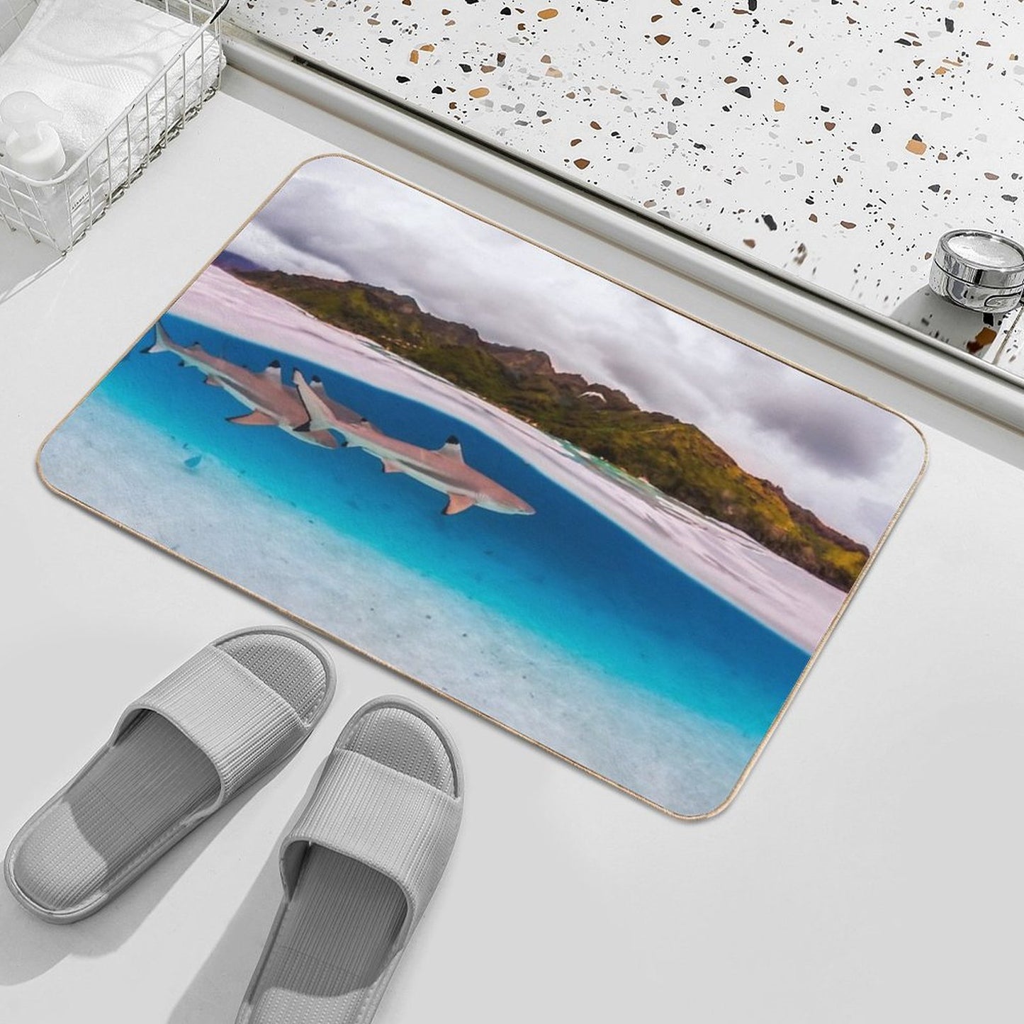 Reef Shark Durable Bath Mat