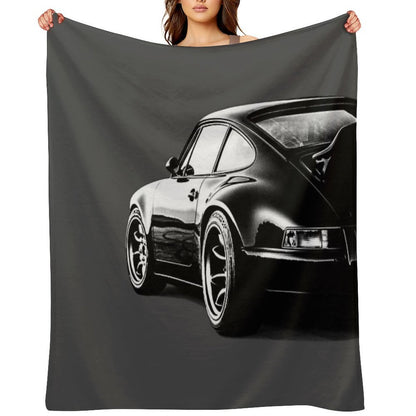 Porsche 911 on Grey Comfort Throw Blanket