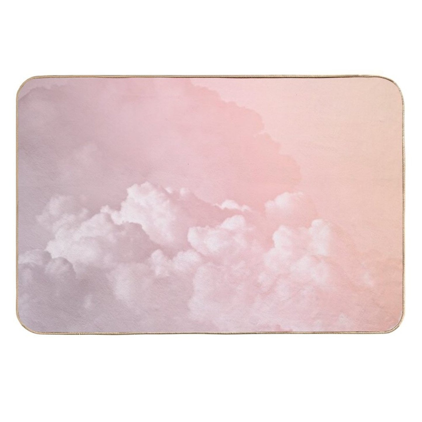 COTTON CANDY PASTEL CLOUDS by Monika Strigel  Pet-Safe Bath Mat