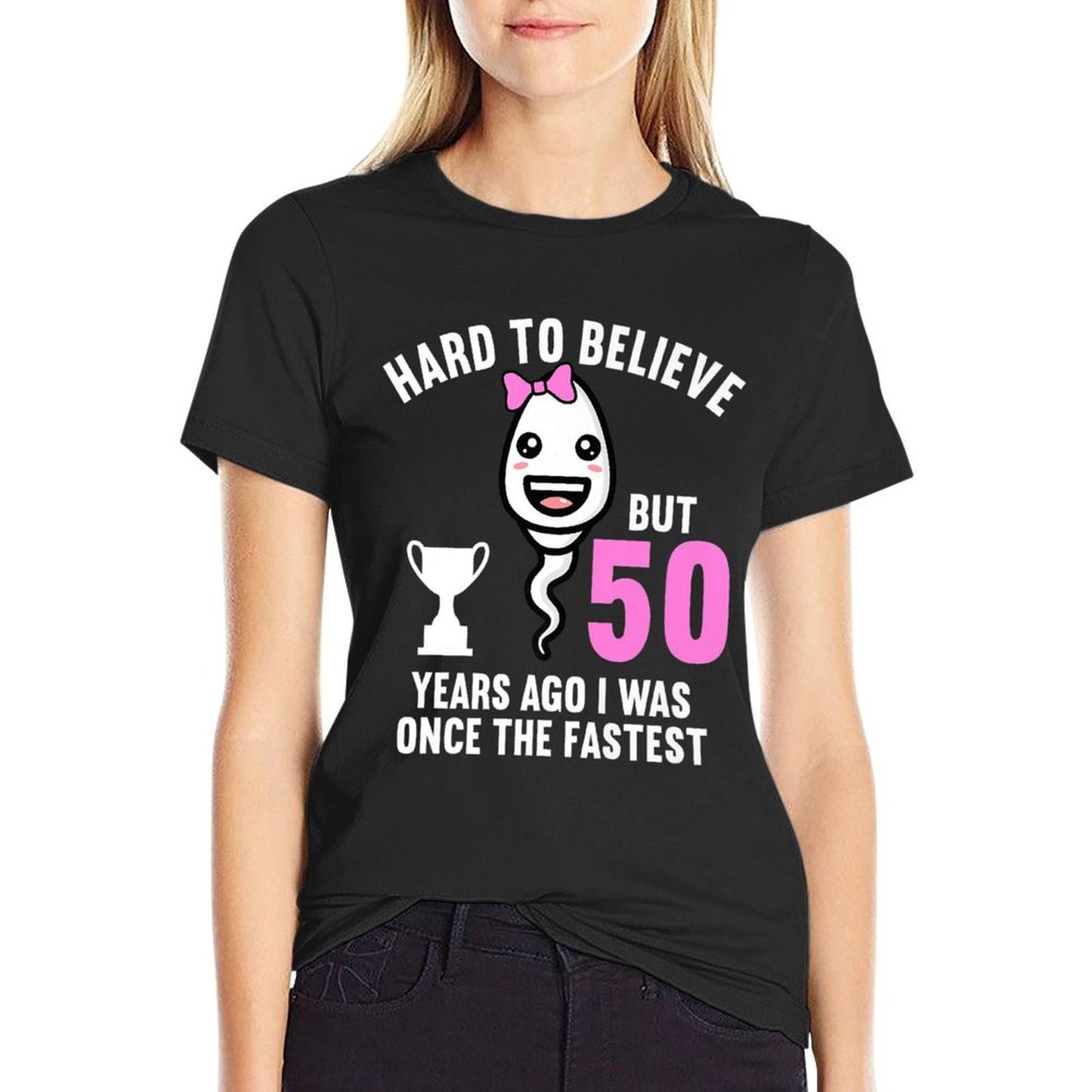 50 Years Ago I Was Once The Fastest 50th Birthday Premium  Eco-friendly Material T-Shirt
