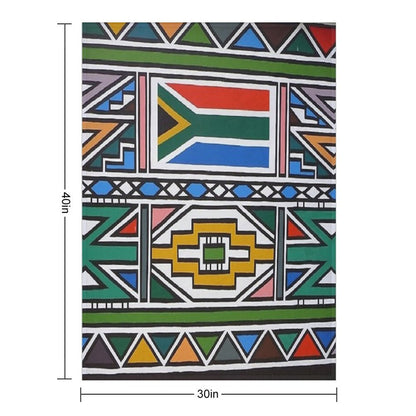 Ndebele Africa Design Lightweight Throw Blanket