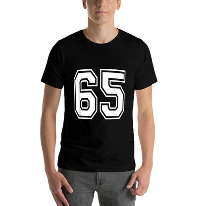 Number 65 Numbered Uniform Sports Jersey Team 65th Birthday  Versatile T-Shirt