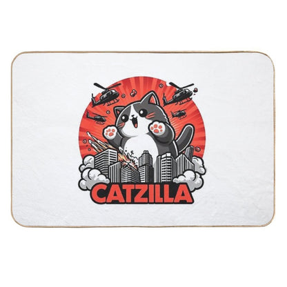 Catzilla Cat  Rapid-Drying Bath Mat