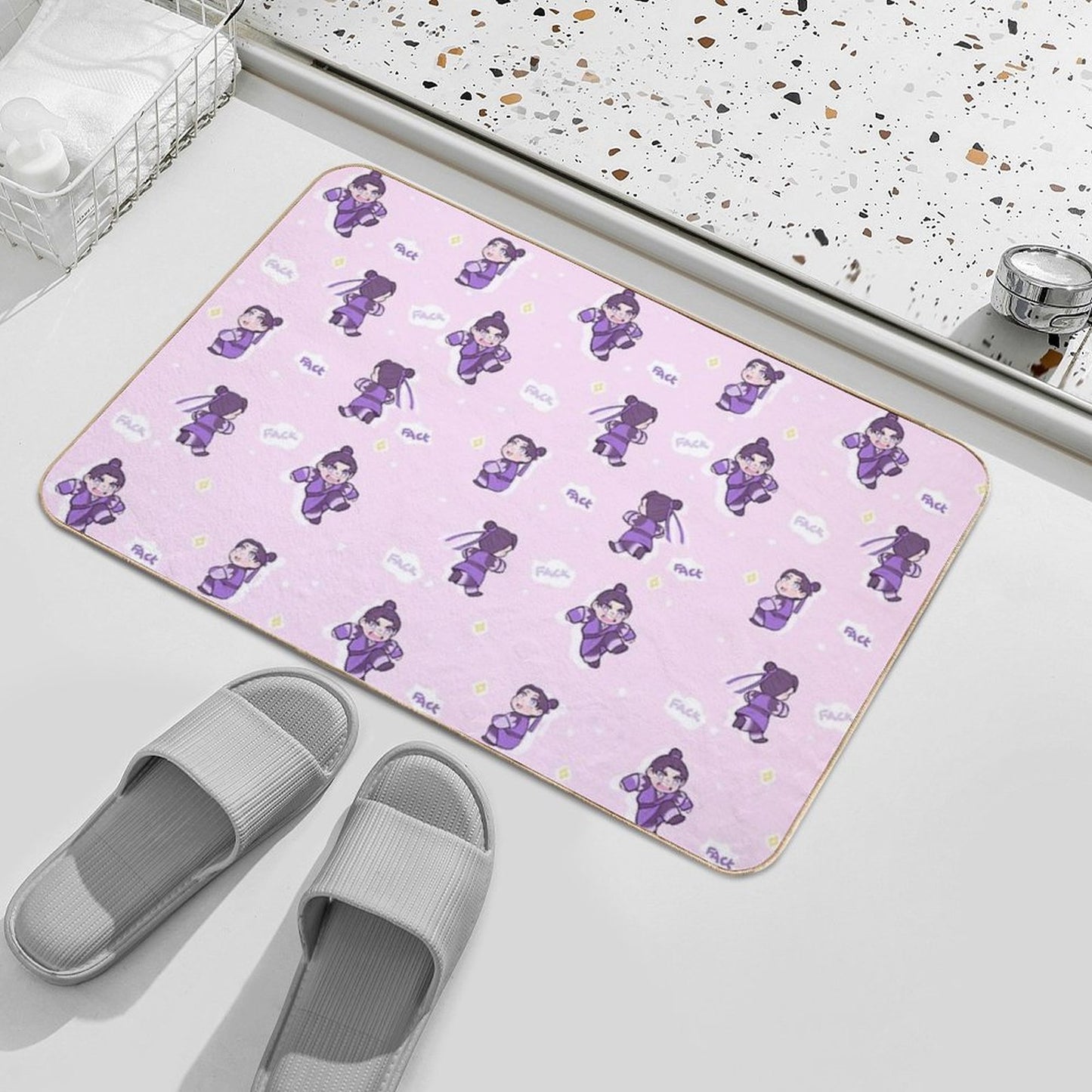Angry Little Grape  Dirt-Trapping Bath Mat