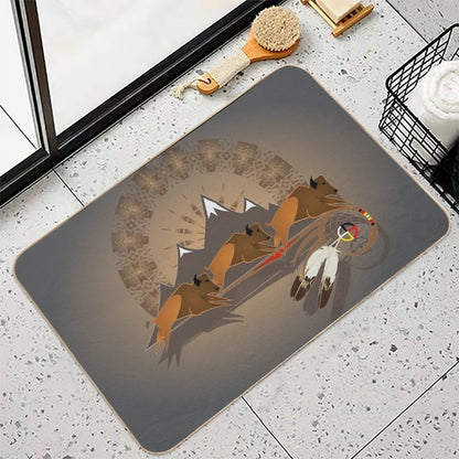 Buffalo People  Dirt-Trapping Bath Mat