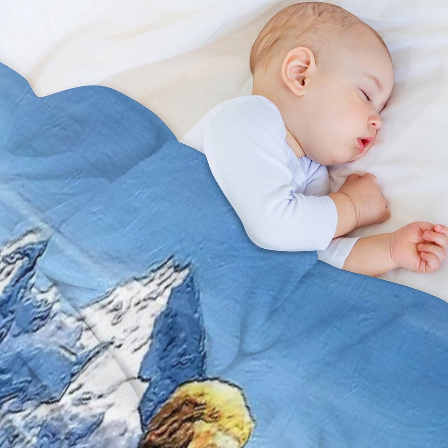 Alive Hills- Oil And Impressionism Art Compact Throw Blanket