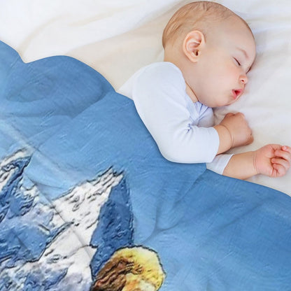 Alive Hills- Oil And Impressionism Art Compact Throw Blanket