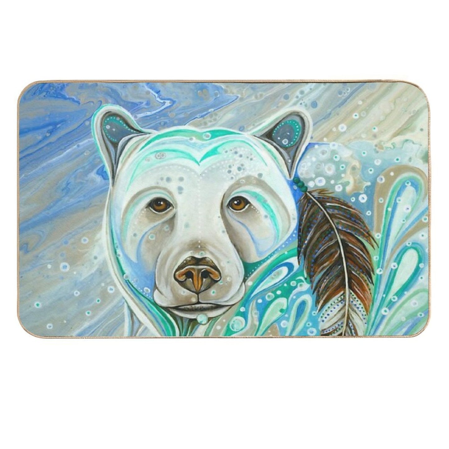 Spirit Bear  Easy Maintenance Bath Mat