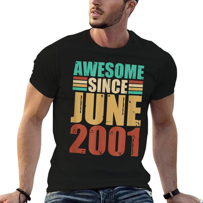 Awesome Since June 2001 21 Years Old 21st Birthday  Classic T-Shirt