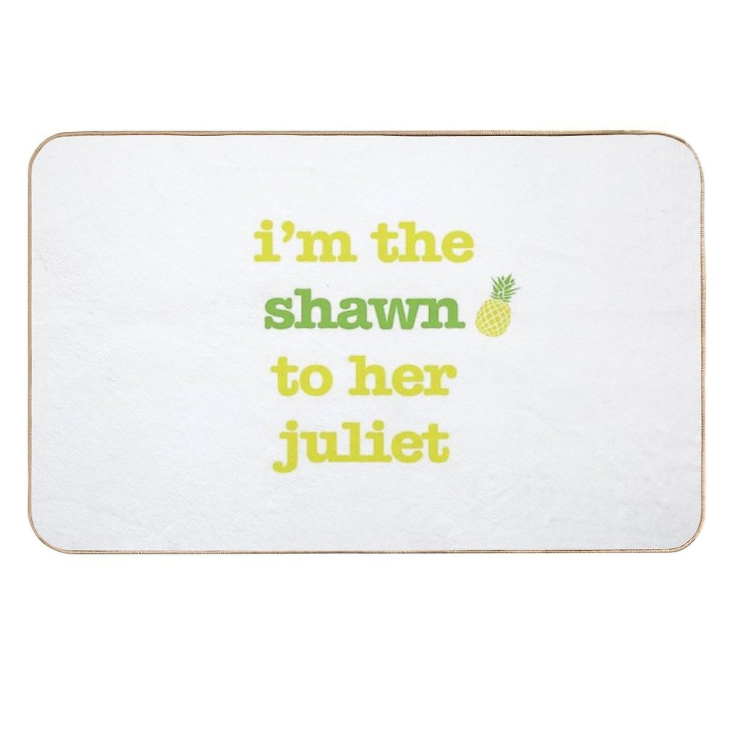 Shawn to Her Juliet  Rapid-Drying Bath Mat