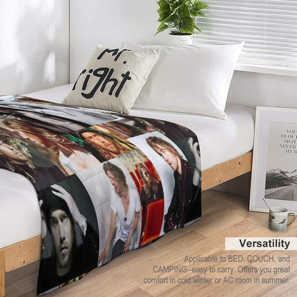 Julien Doré French Singer Collage All-season Throw Blanket