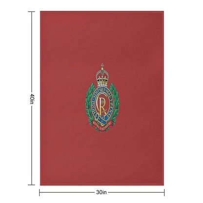 Royal Engineers Capbadge - Tudor Crown Versatility Throw Blanket