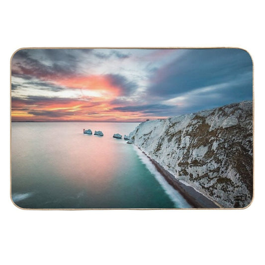 The Needles Sunset  Stain-Proof Bath Mat
