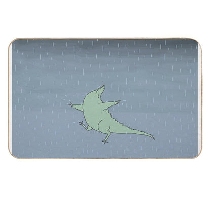 Summer Rain Dinosaur  Toxin-Free Bath Mat