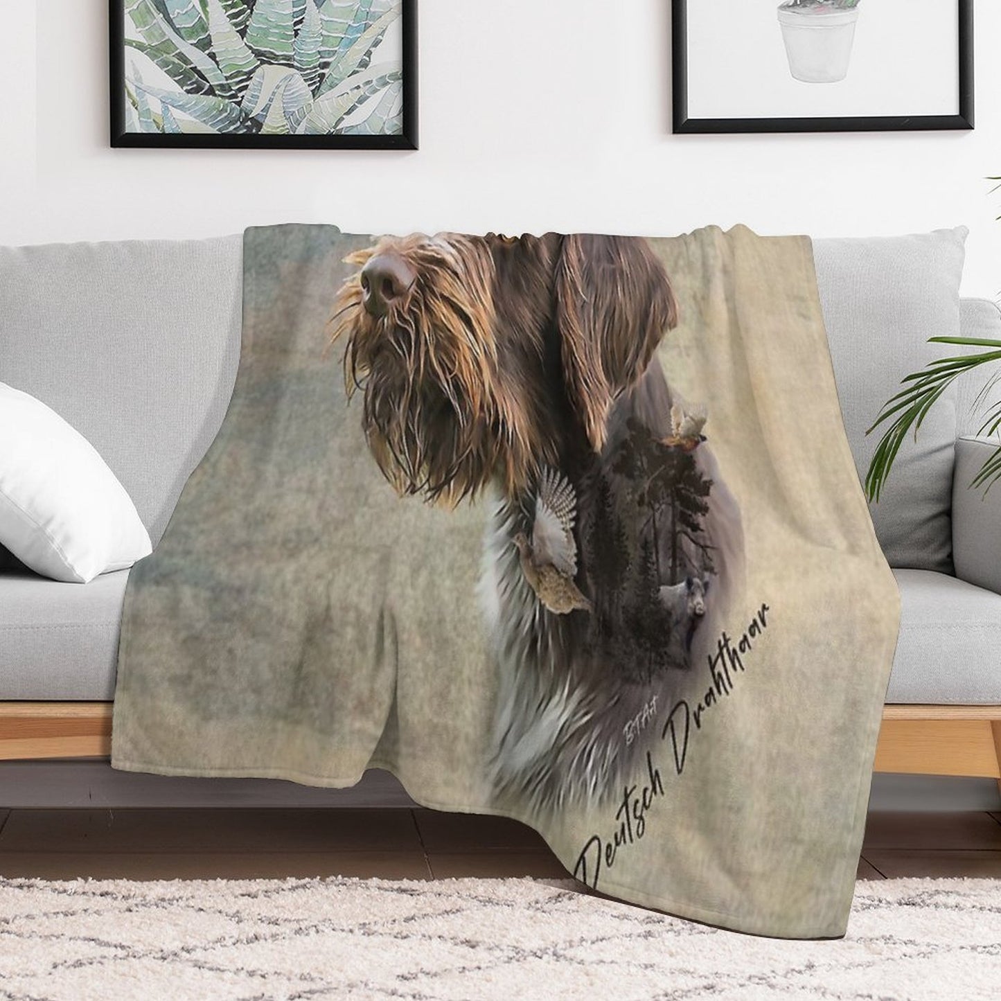Wirehaired Pointing Griffon Comfort Throw Blanket