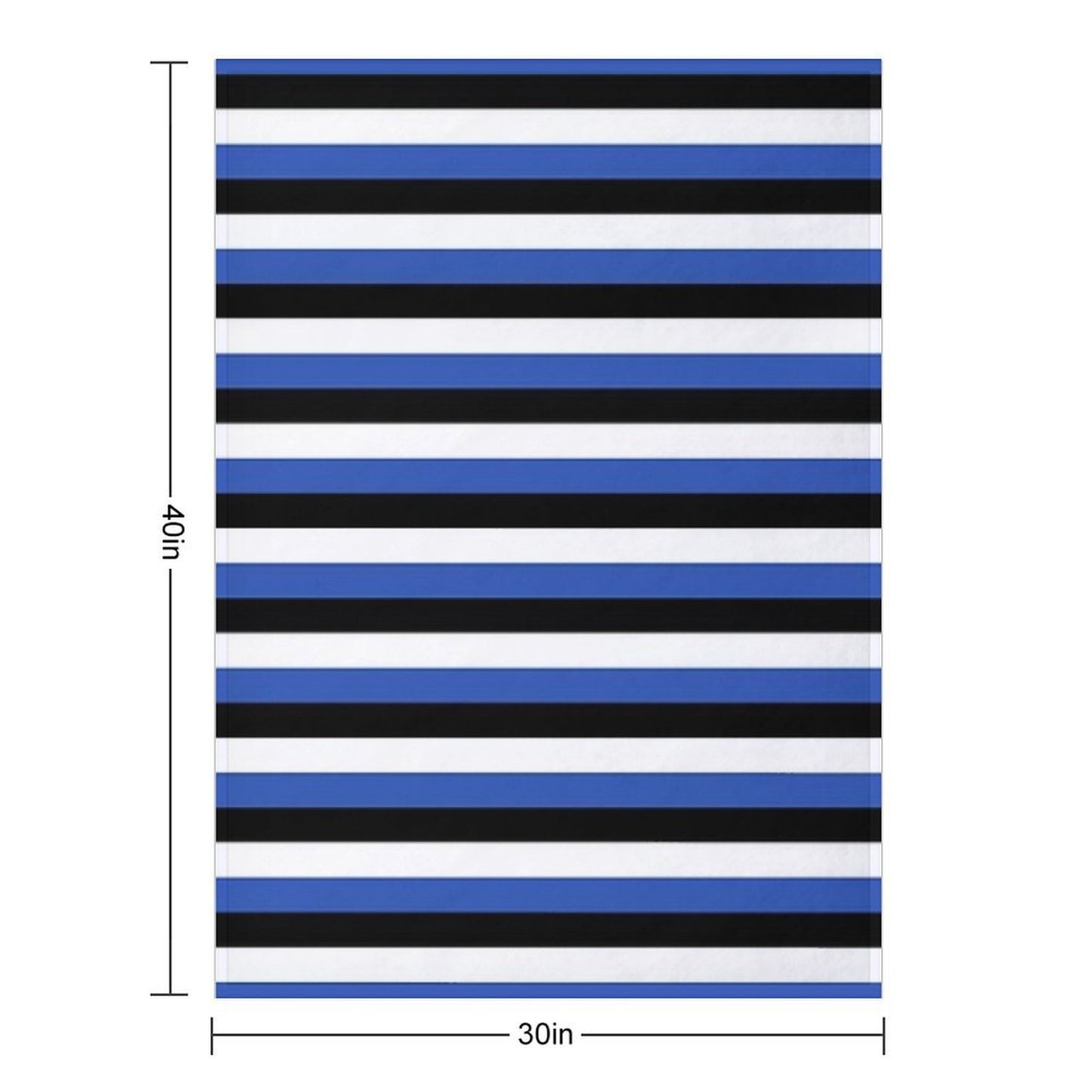 Bath Rugby Striped Club Colours Eco-conscious Throw Blanket