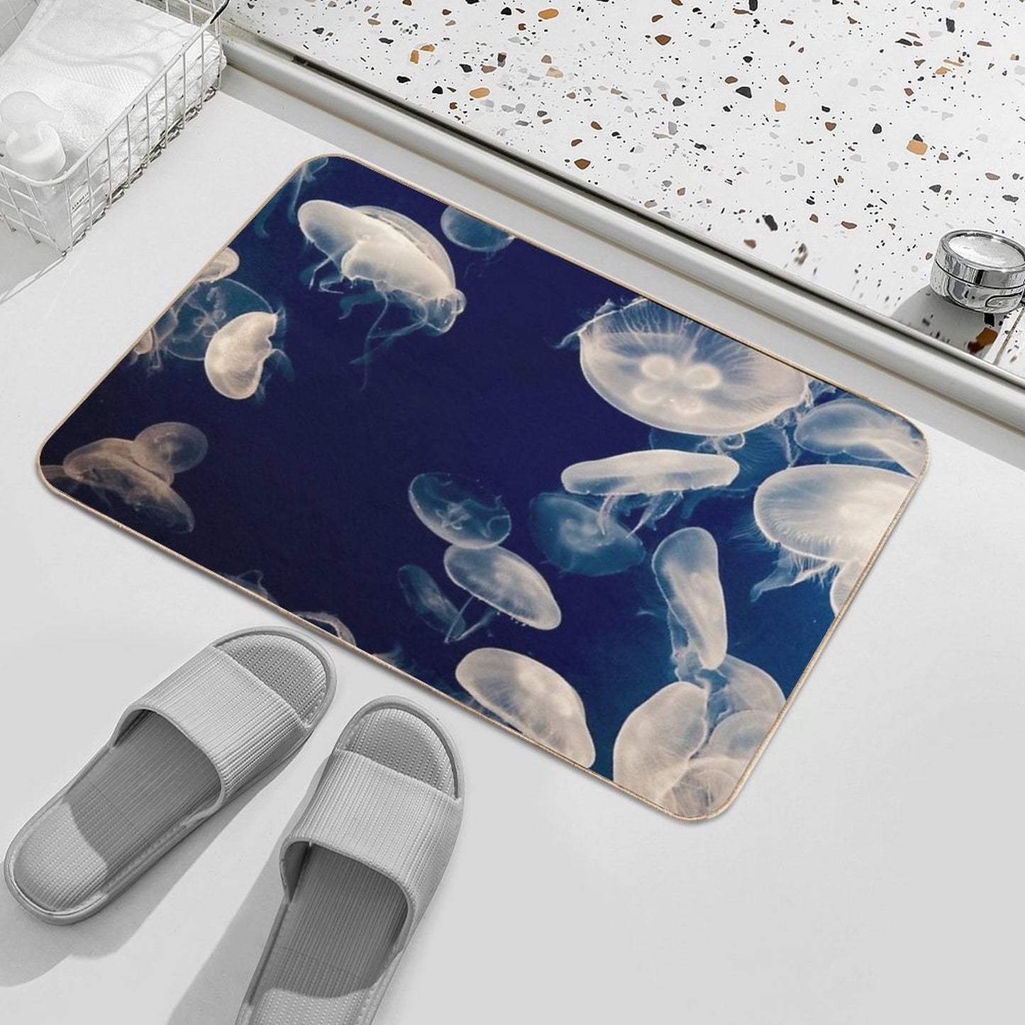 Ethereal Jellyfish - Aquatic Beauty  Toxin-Free Bath Mat