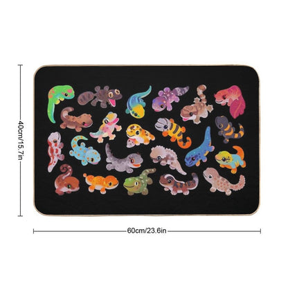 Gecko - Dark  Versatile Bath Mat