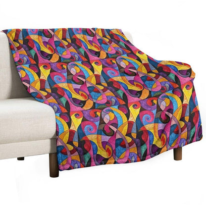 Color Pattern Comfort Throw Blanket