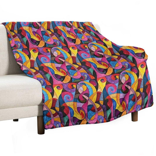 Color Pattern Comfort Throw Blanket