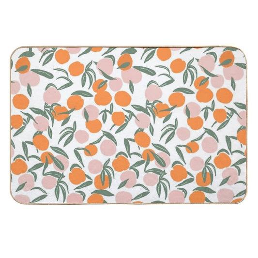Peach Pattern  Multi-Purpose Bath Mat