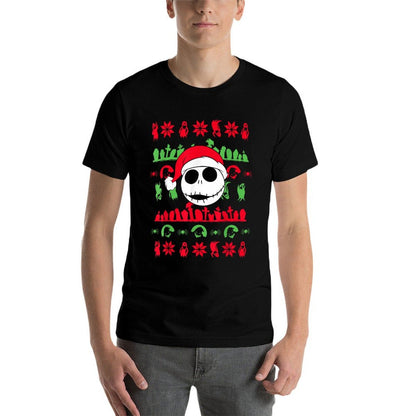 The Nightmare Before Christmas - Jack Santa Claus  Polyester Blend T-Shirt