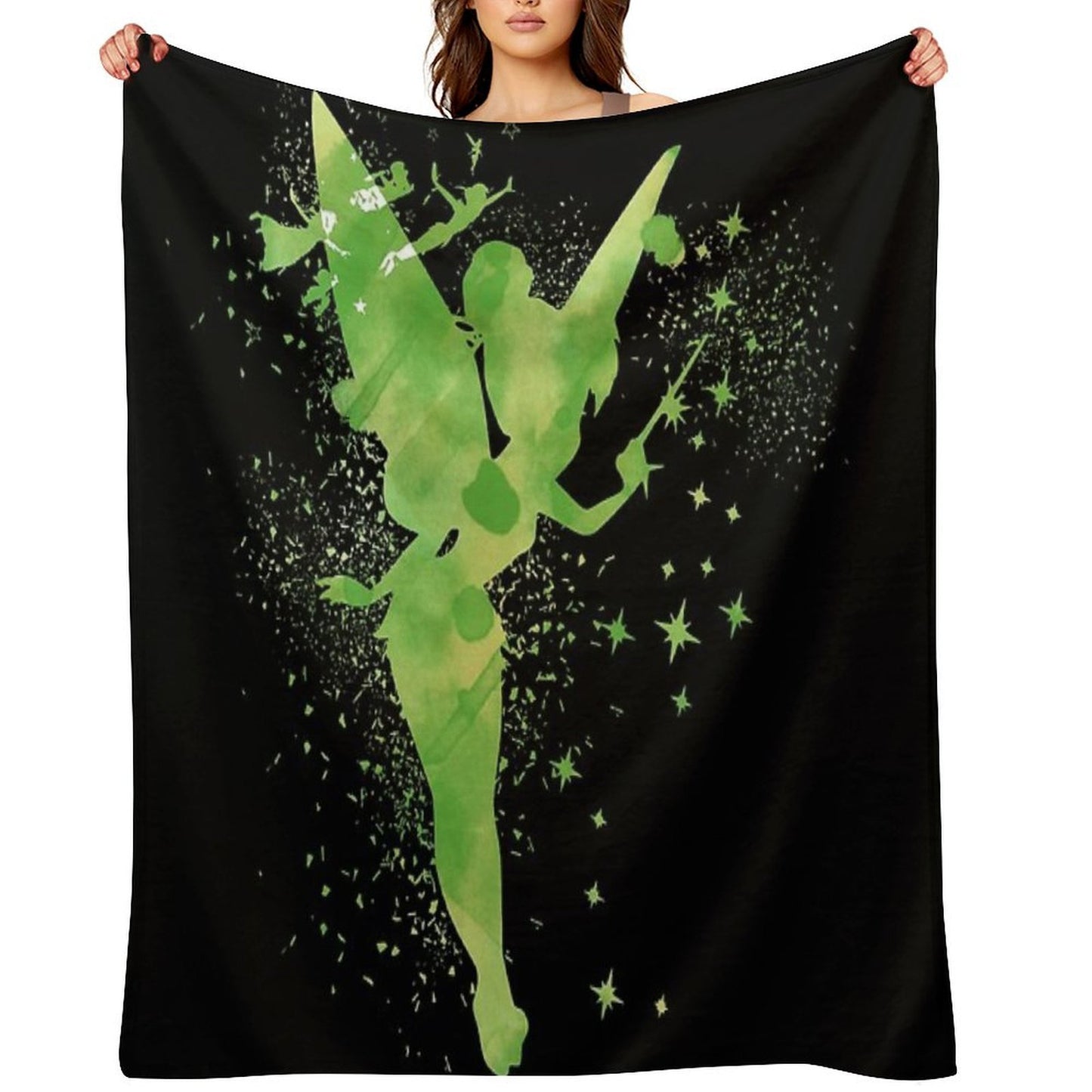 Tinker Bell Fairy Travel-friendly Throw Blanket