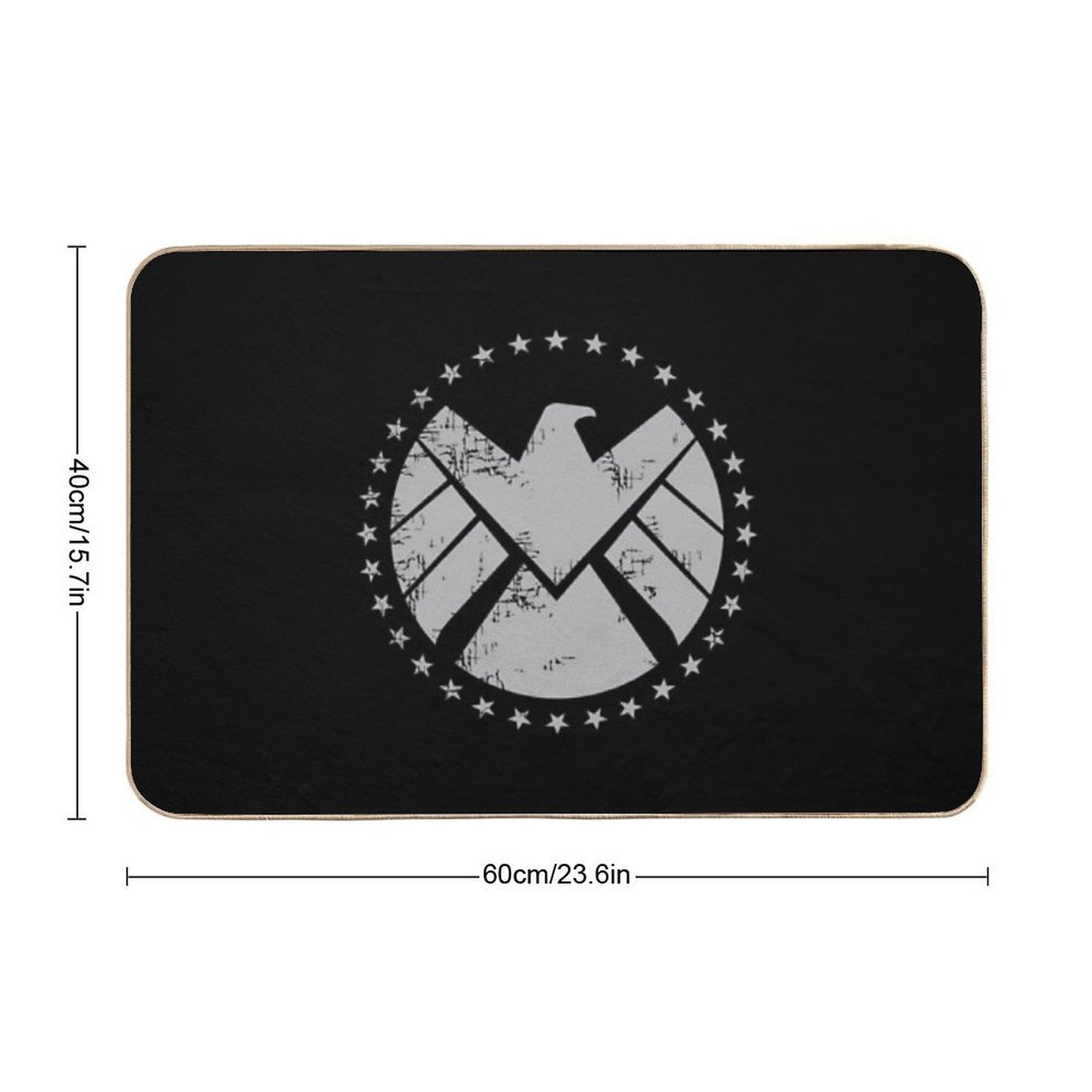 Shield Agent Training - Vintage Effect  Long-Lasting Bath Mat
