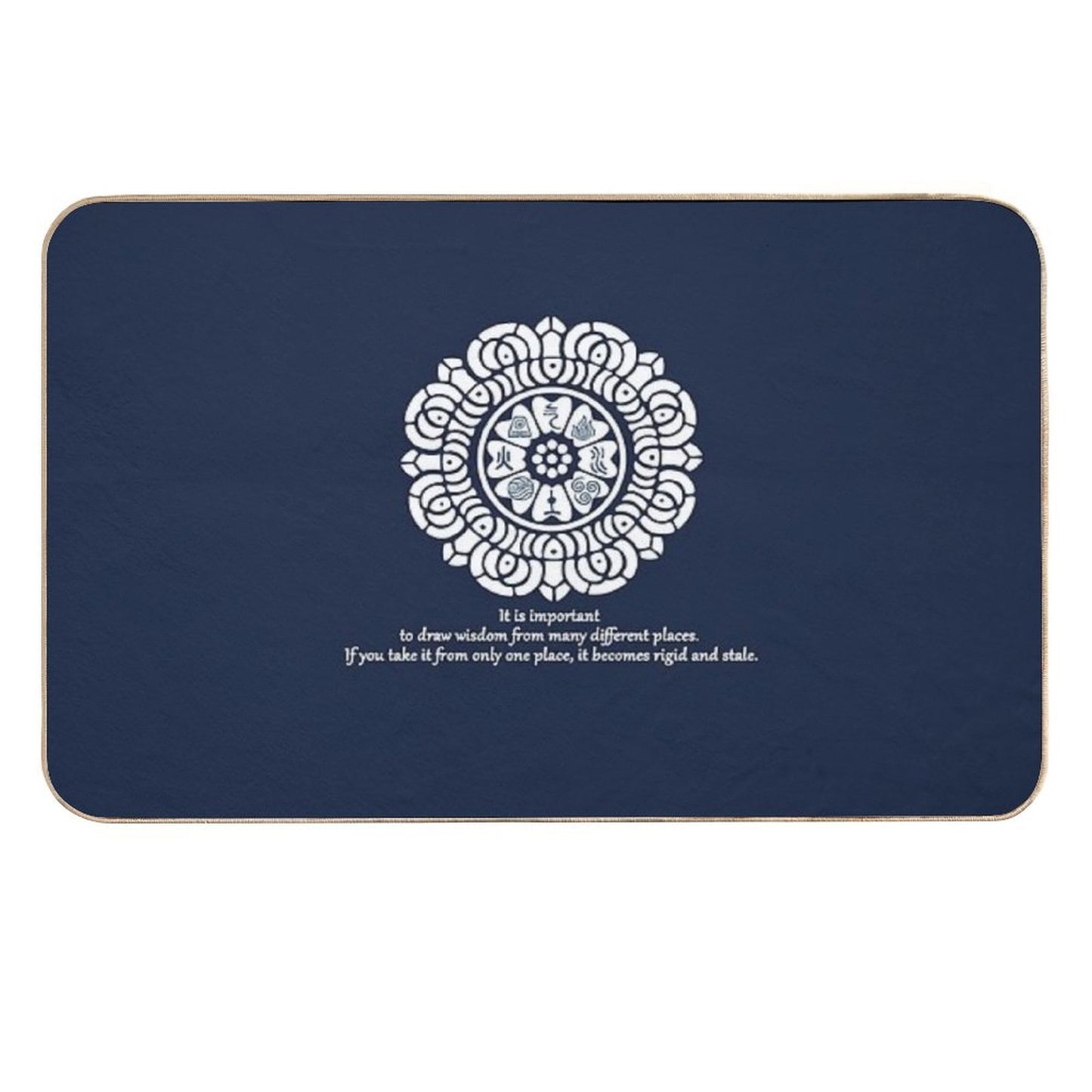 Wisdom of The White Lotus  High-Traffic Bath Mat