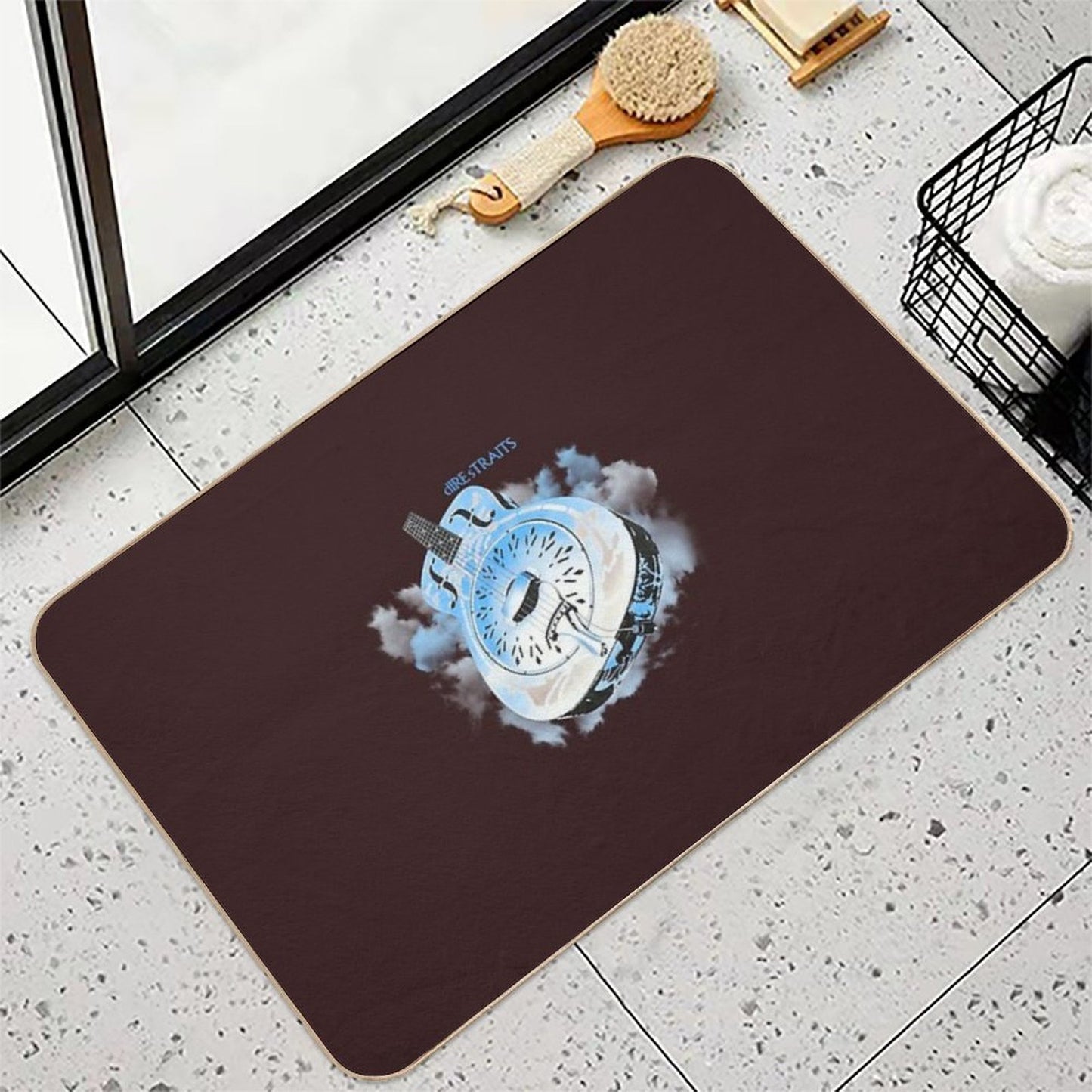 Vintage Dire Straits Brothers In Arms 1985 Tour  Absorbent Bath Mat