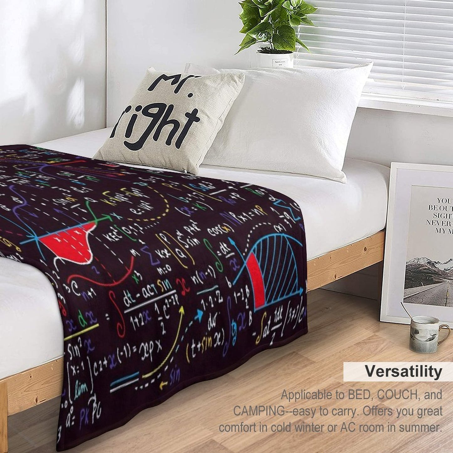 Colorful Math Design All-season Throw Blanket